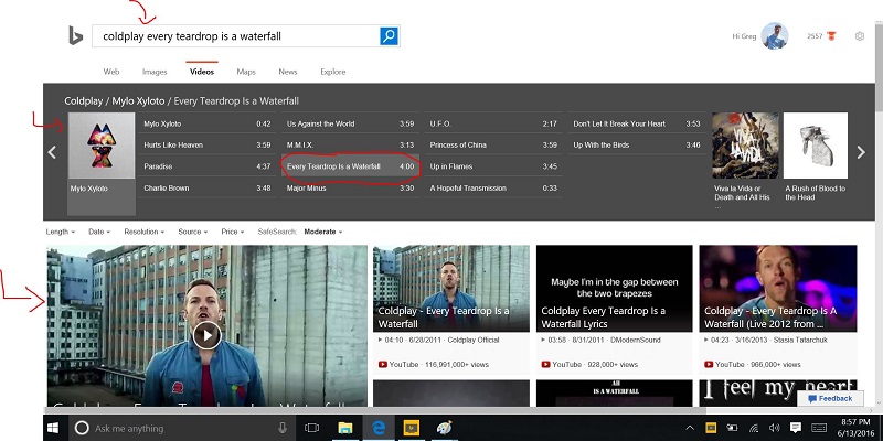 Bing Video Semantic Search