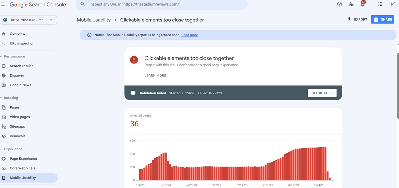 How to Fix Google Search Console Clickable Elements Too Close Together